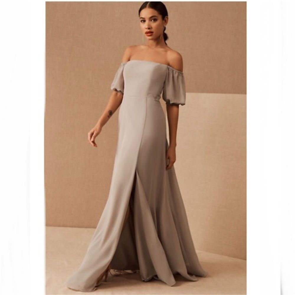 BHLDN Jenny Yoo Jamie Luxe Chiffon Dress size 12